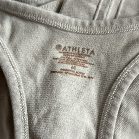 Athleta Speedlight Seamless Tank Top Palest Gray Racerback Sweat Wicking Medium - Picture 9 of 9